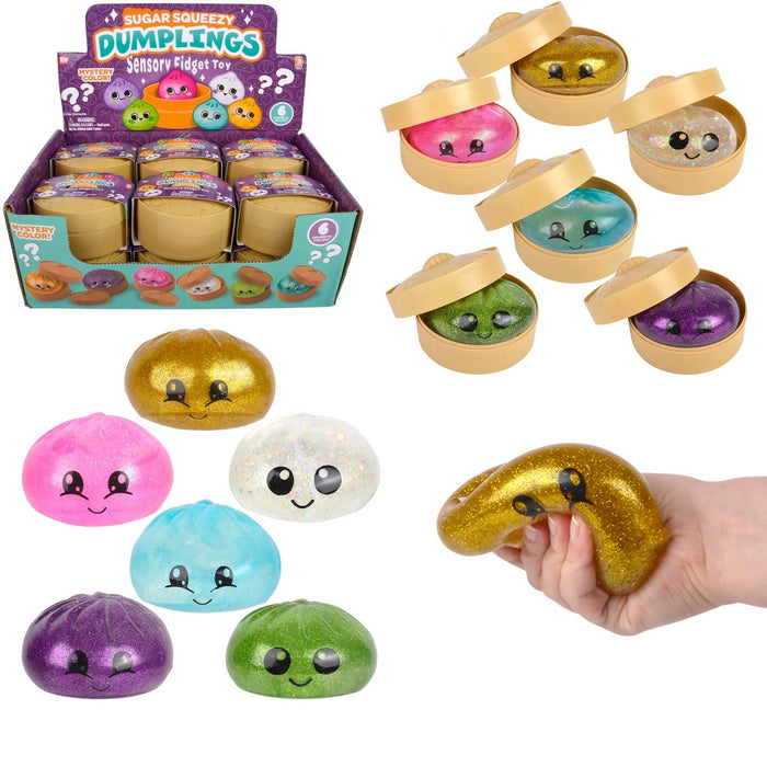 CLEAR SUGAR SQUEEZY Sensory Fidget DUMPLINGS