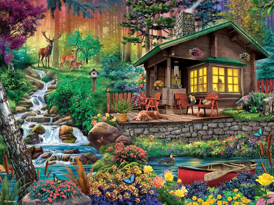 1809 Cabin In the Woods - 500 Piece