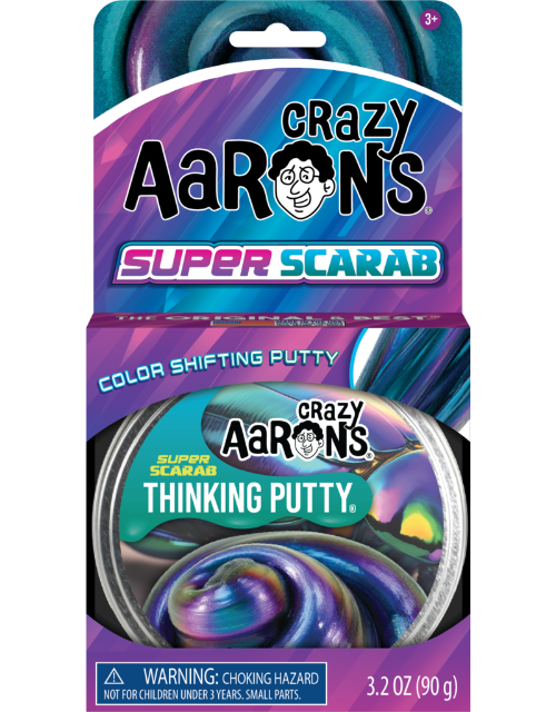 SC020 SUPER SCARAB ILLUSION 4" THINKING PUTTY TIN