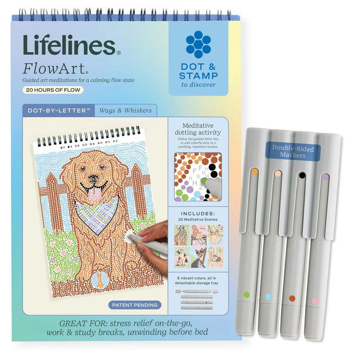 163225 FLOWART DOT-BY-LETTER WAGS AND WISKERS