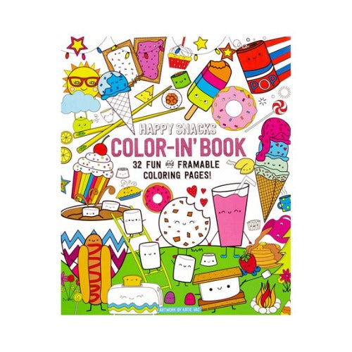 118-306 Color-in' Book: Happy Snacks (8" x 10")