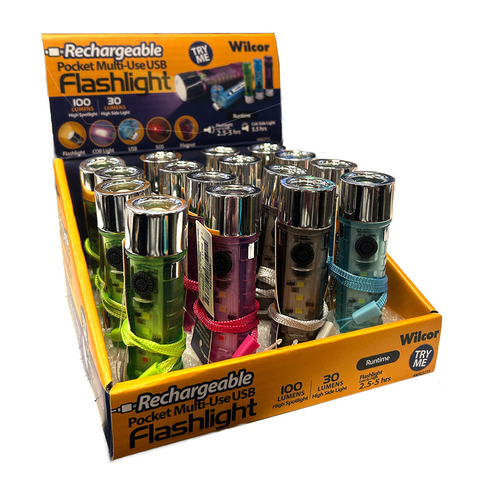 MSC2773 POCKET MULTI-USE FLASHLIGHT USB 16/DS