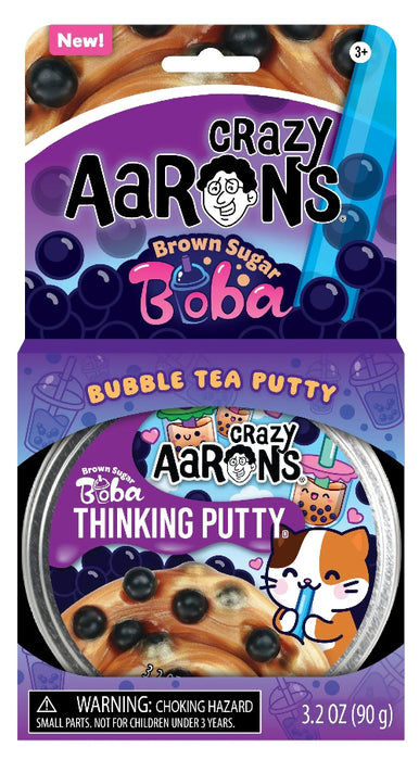 OT020 BROWN SUGAR BOBA - FULL SIZE 4" THINKING PUTTY TIN