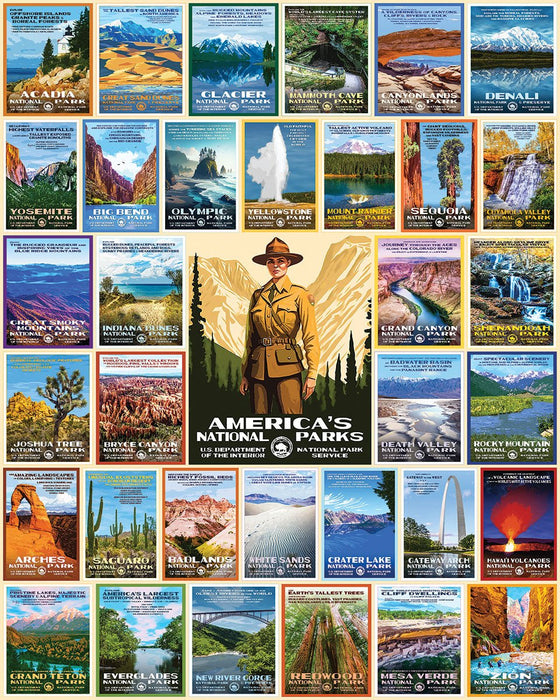 1836PZ NATIONAL PARK POSTERS (1000 PC)