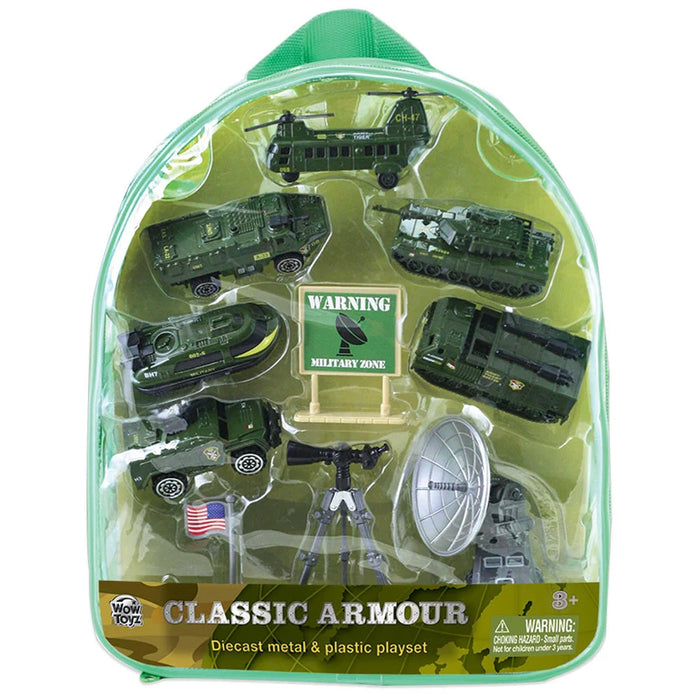 WTBPCA2 CLASSIC ARMOUR MILITARY RADAR & TELESCOPE BACKPACK PLAYSET