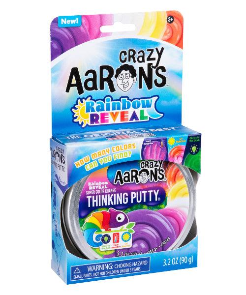 RV020 RAINBOW REVEAL - FULL SIZE 4" THINKING PUTTY TIN
