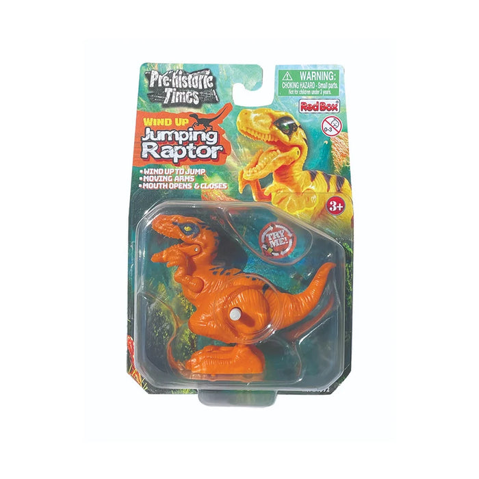 WTWDJR WIND-UP JUMPING RAPTOR, 2 ASST'D COLORS