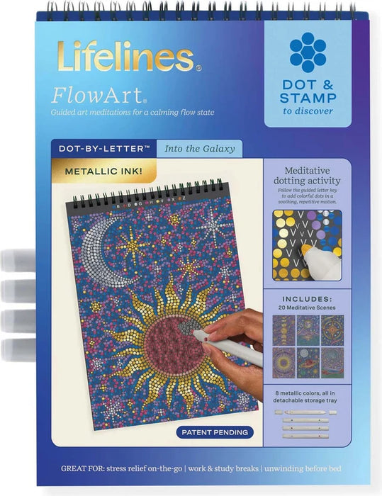 163148 FLOWART DOT-BY-LETTER METALLIC: INTO THE GALAXY