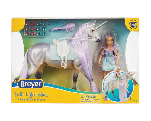B-FS-10653 TWILA AND MOONSTONE BRUSHABLE UNICORN SET