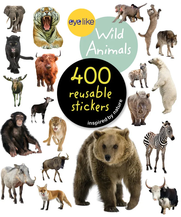 EYELIKE STICKERS WILD ANIMALS